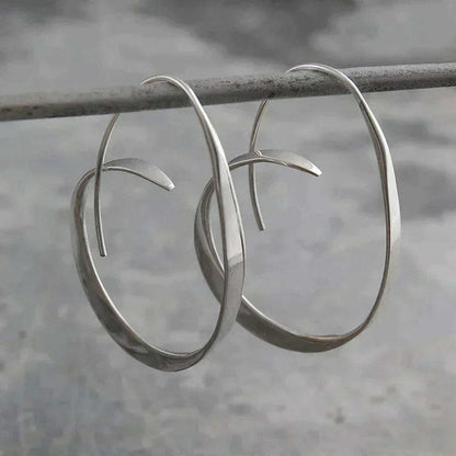 Open Spiral Drop Earrings