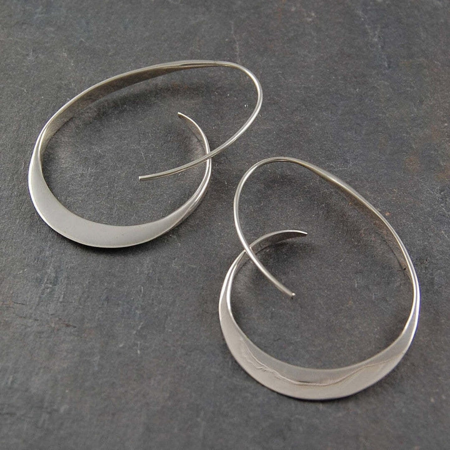 Open Spiral Drop Earrings