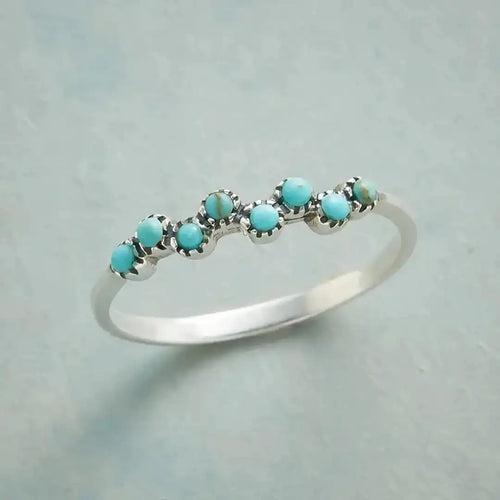 Timeless Turquoise Beaded Ring