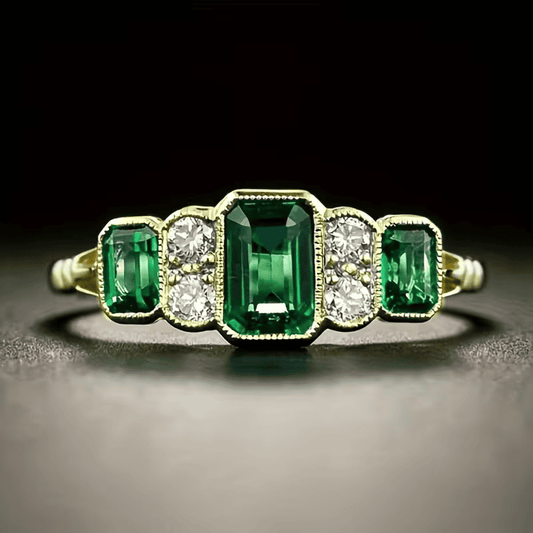 Vintage Heirloom Emerald Ring