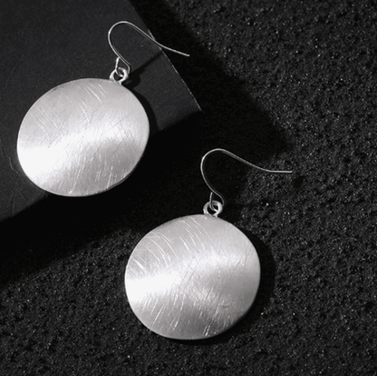 Retro Gold Record Earrings