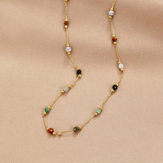 Aria Colorful Gemstone Necklace