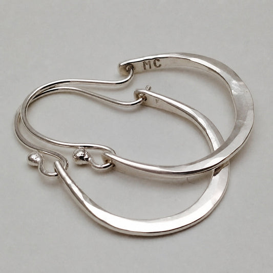 Minimal Silver Hoop Earrings