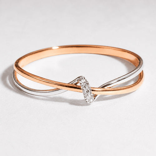 Infinity Twist Gold Statement Ring